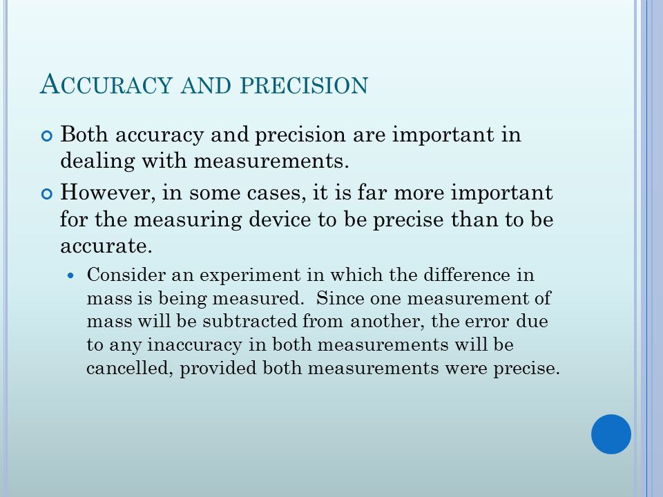 Accuracy And Precision Worksheet