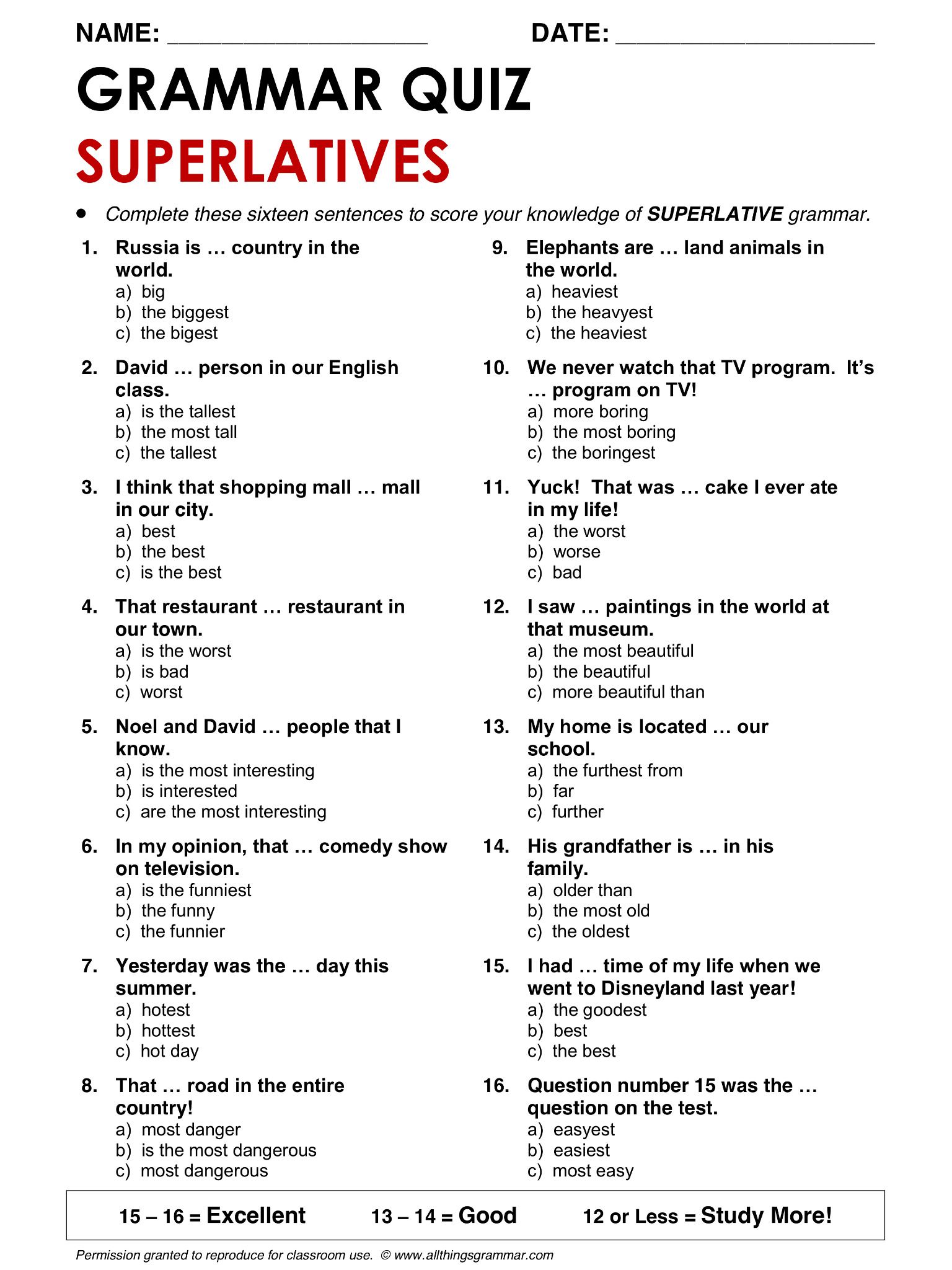 adjectives worksheet 3 spanish answers