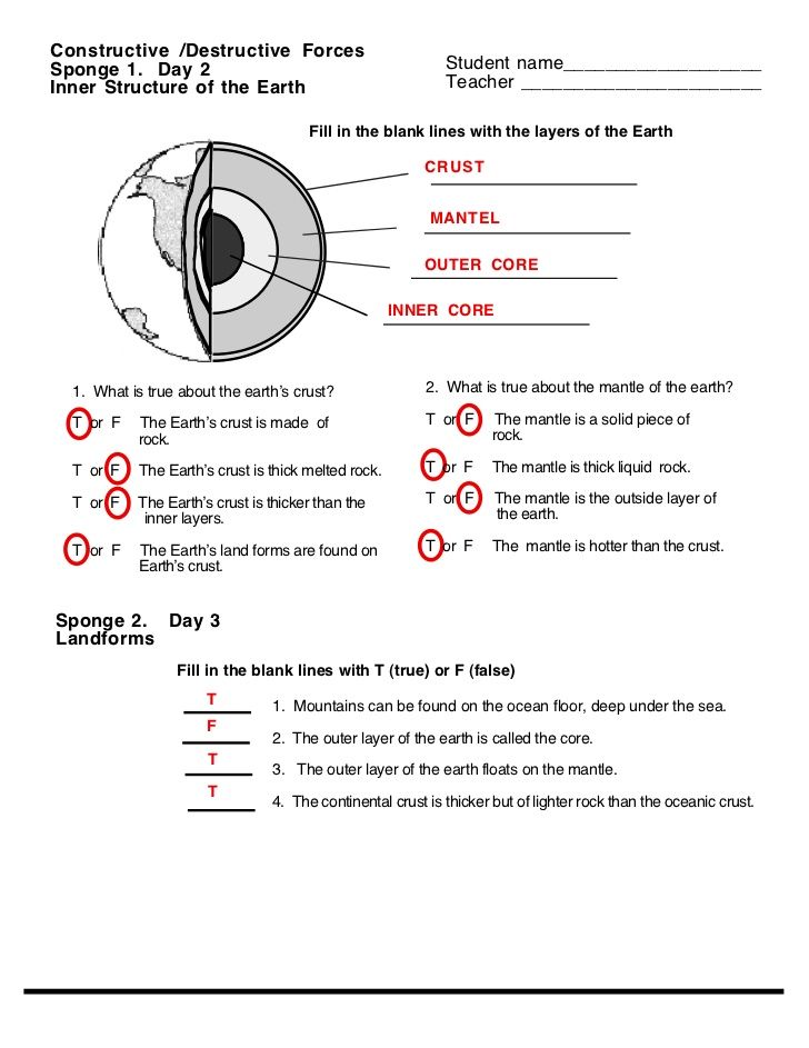 Earth In Space Worksheet Pearson Education Inc Answers