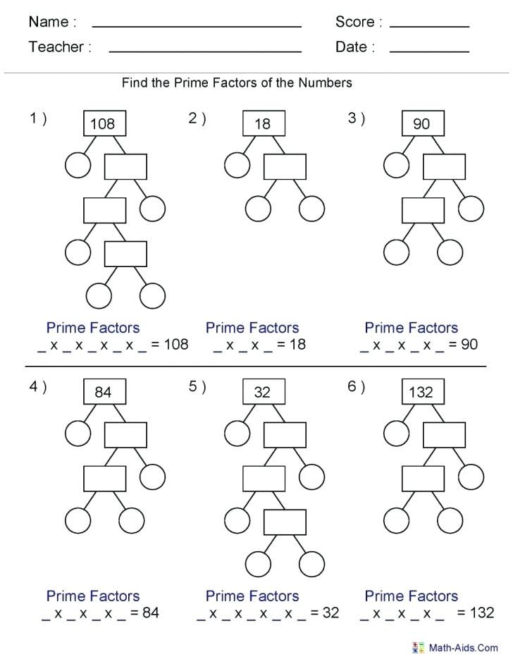 Factoring Fun Worksheet