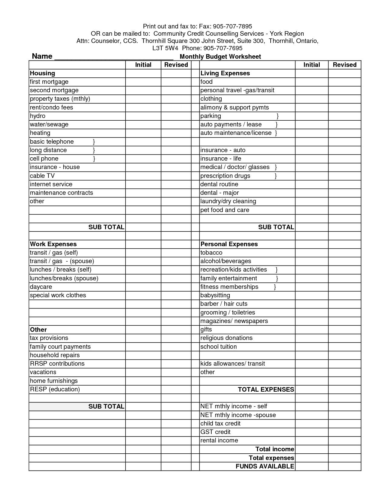 20++ First Apartment Budget Worksheet – Worksheets Decoomo