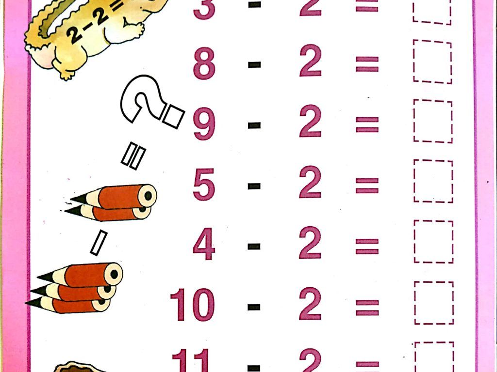 1st grade subtraction worksheets