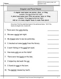 First Grade Science Worksheets or 1st Grade English Worksheets — Proworksheet