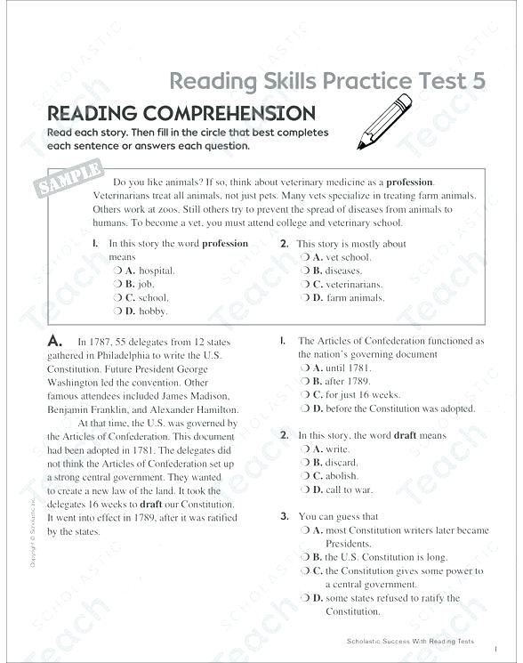 grade 5 reading comprehension worksheets pdf