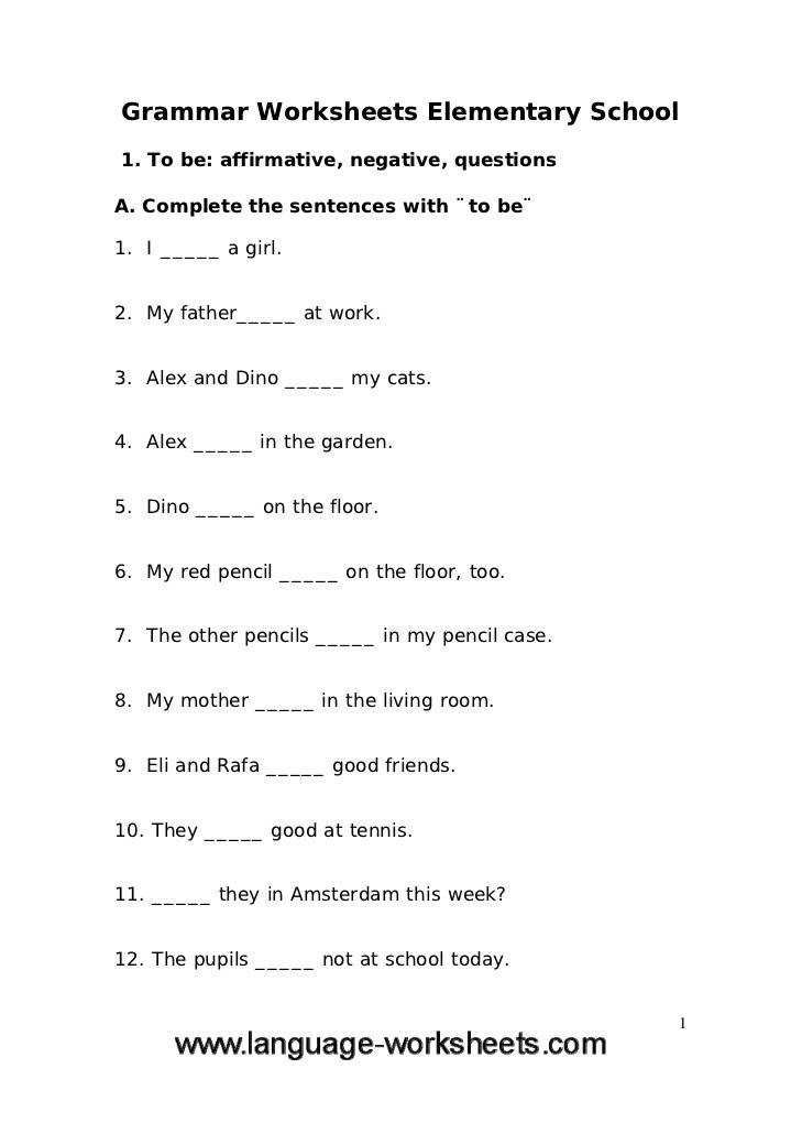 Grammar Worksheets For High School