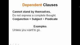 04 55 Popular Independent And Dependent Clauses And Phrases