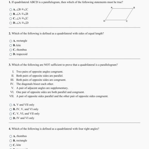 Geometric Proofs Worksheet With Answers