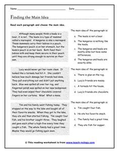 reading comprehension worksheets 5th grade multiple choice