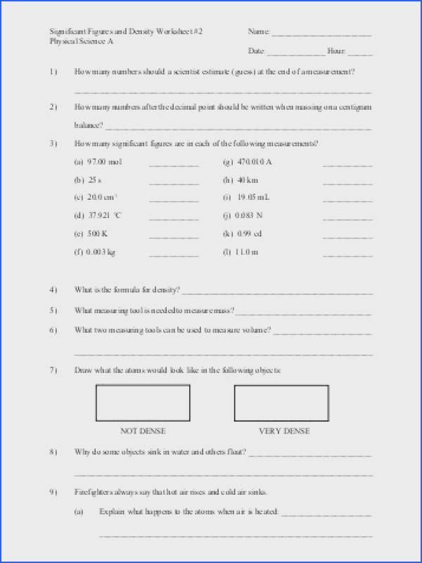 Calculating Specific Heat Worksheet