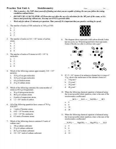 Stoichiometry Section 12.1 The Arithmetic Of Equations ...