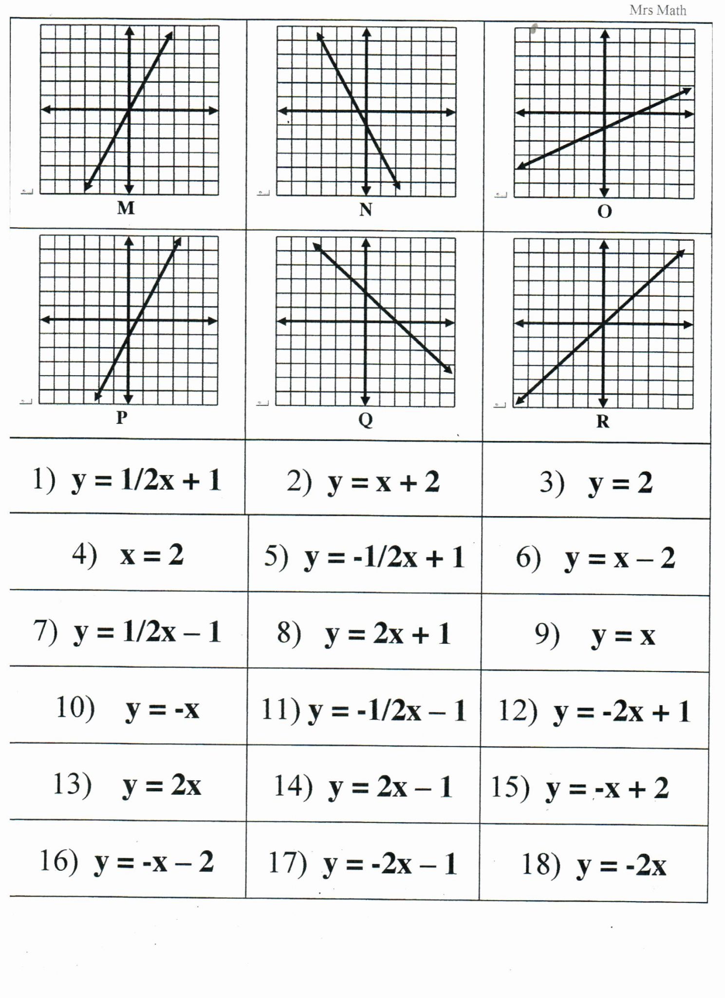 Systems Of Inequalities Worksheet