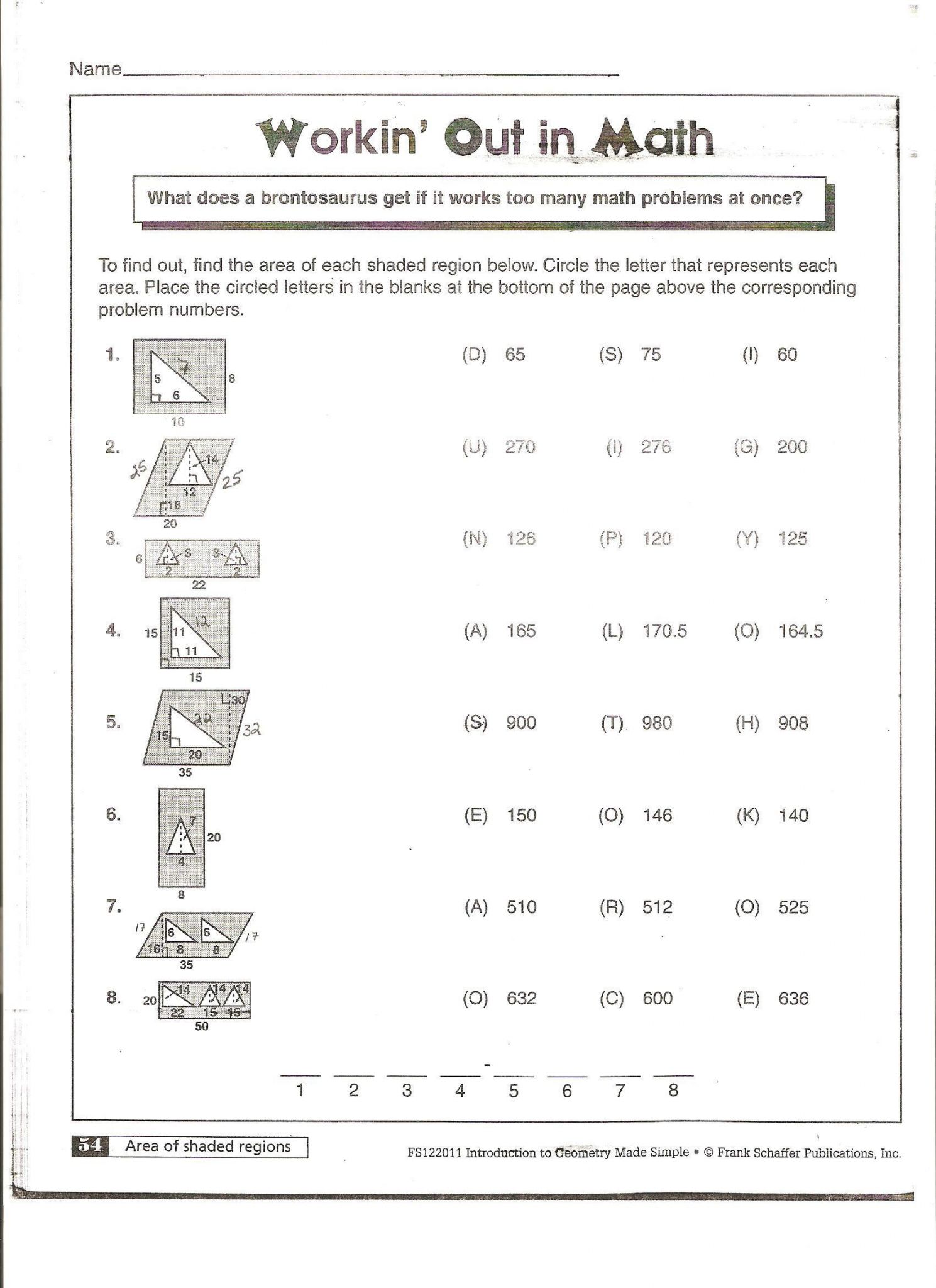 volume of prisms worksheet