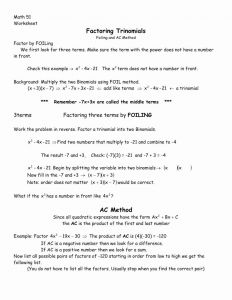 Worksheet Factoring Trinomials Answers and Factor Trinomials Worksheet Lovely Worksheet Factoring Trinomials